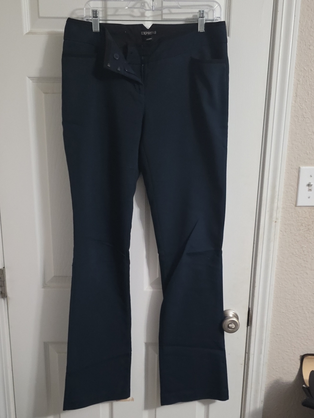 Express Navy Bootcut Flare Pants - Express